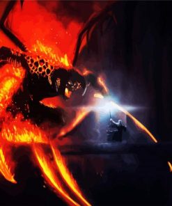 Balrog Demon Art paint by number