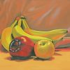 Bananas And Apple Still Life paint by numbers