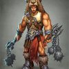 Barbarian Man paint by number