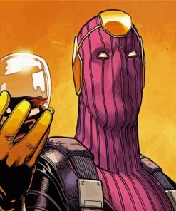 Baron Zemo Illustration paint by numbers