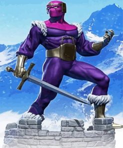 Baron Zemo Marvel paint by numbers