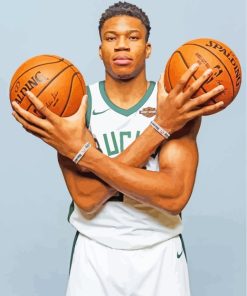 Basketball Giannis Antetokounmpo paint by numbers