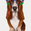 Basset Hound And Glasses paint by number