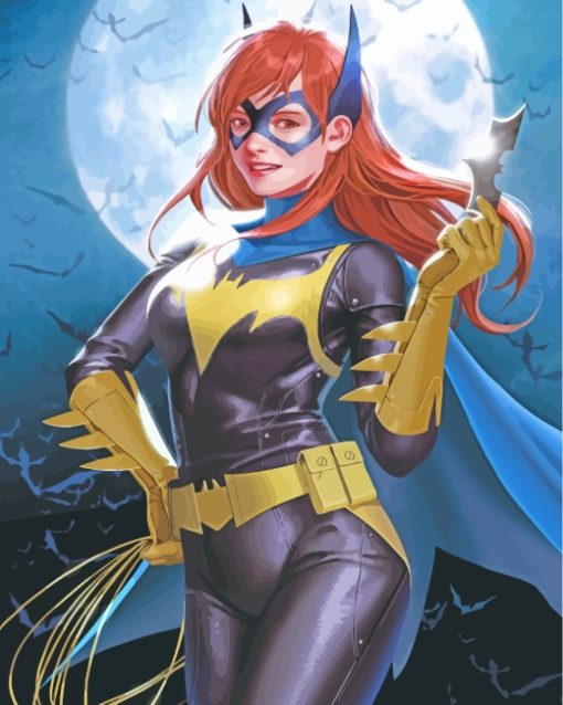 Batgirl Superhero Paint by numbers