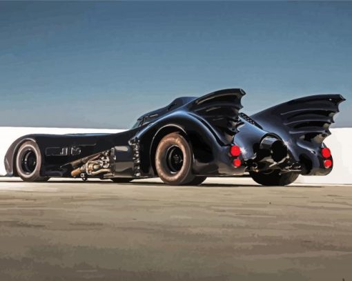 Batman Batmobile paint by number