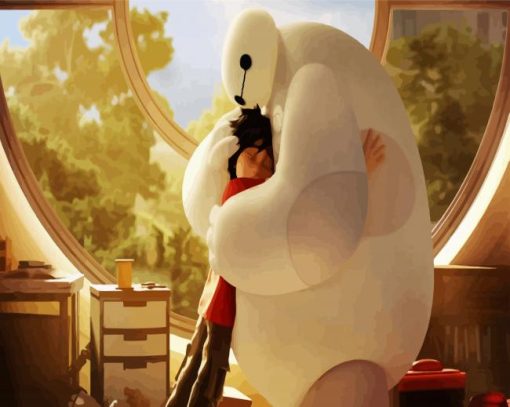 Baymax And Hiro paint by numbers