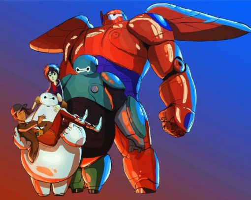 Baymax Big Hero 6 Animation paint by numbers