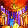 Beauty And The Beast In The Ballroom Art paint by numbers