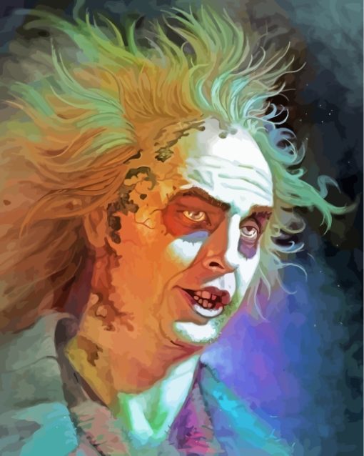 Beetlejuice Movie paint by numbers