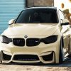 Beige BMW cars paint by number