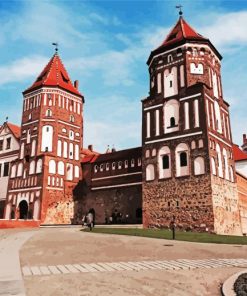 Belarus Mir Castle Complex paint by numbers