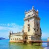 Belem Tower Lisbon Portugal paint by number