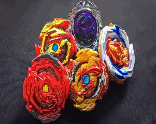 Beyblades paint by numbers