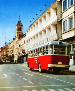 Bitola Streets paint by numbers