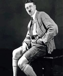 Black And White Adolf Hitler paint by number