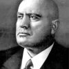 Black And White Benito Mussolini paint by numbers