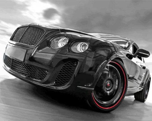 Black Bentley Car paint by numbers