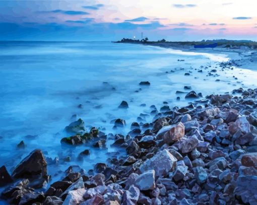 Blacksea Beach In Romania paint by numbers