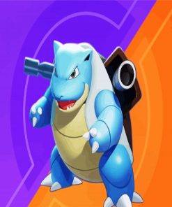 Blastoise Pokemon Unite Online Game paint by number