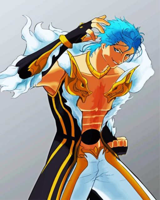 Bleach Grimmjow Jaegerjaquez paint by number