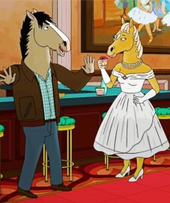 Bojack Horseman Wedding paint by number