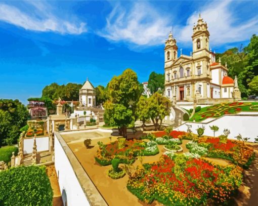 Bom Jesus Do Monte Braga paint by numbers