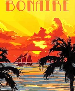 Bonaire Caribbean Poster paint by number