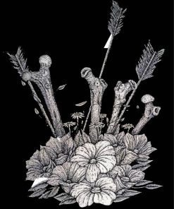 Bones With Flowers paint by number