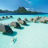 Bora Bora Huts paint by number