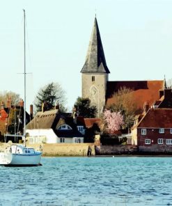 Bosham Village Buildings paint by numbers