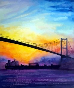 Bohol Bosphorus Bridge Art paint by numbers