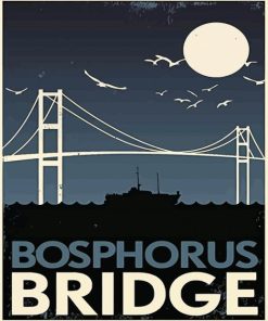 Bosphorus Bridge Poster paint by number