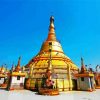 Botataung Kyaik Dae Ap Sandoo Pagoda Yangon paint by numbers