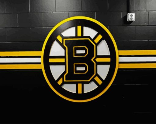 Bruins Ice Hockey Team Logo paint by numbers