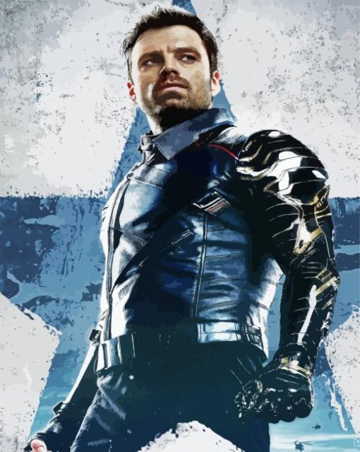 Bucky Barnes paint by number