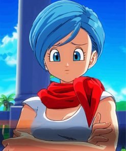 Bulma Dragon Ball Anime paint by numbers