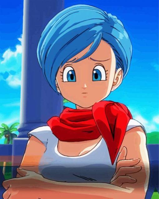 Bulma Dragon Ball Anime paint by numbers