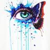 Butterfly Splash Eye paint by number