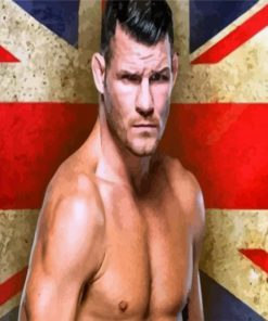 Champion Micheal Bisping paint by numbers