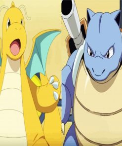 Charizard and blastoise paint by numbers