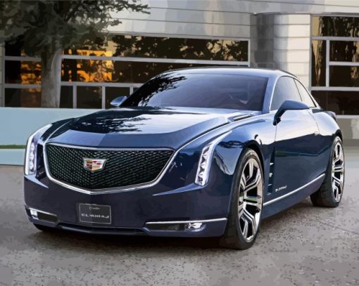 Cadillac Car paint by number