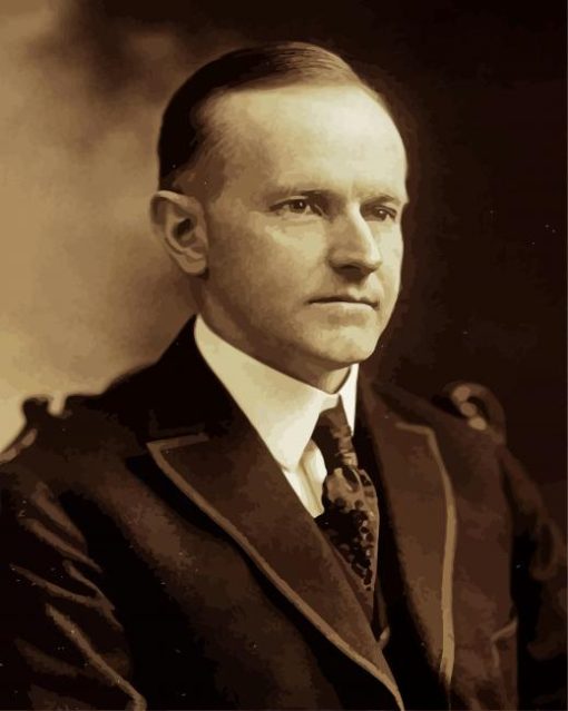 Calvin Coolidge paint by numbers