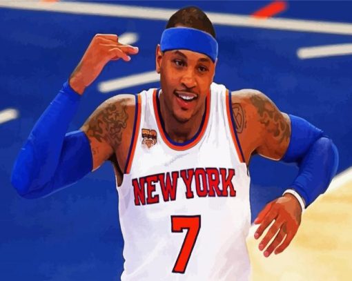 Carmelo Anthony paint by number