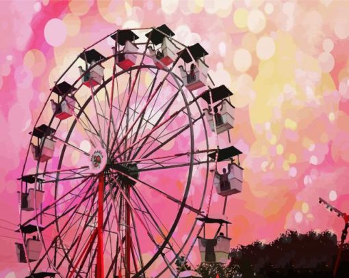 Carnival Ferris Wheel paint by number