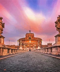 Castel Sant Angelo Vatikan paint by number