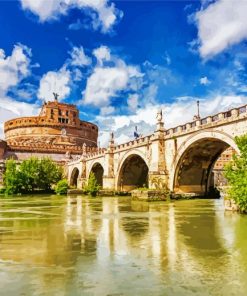 Castel Sant Angelo Vatikan paint by numbers