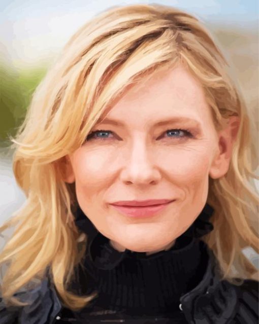 Cate Blanchett Actress paint by numbers