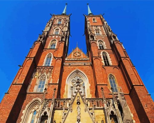 Cathedral Of St John The Baptist Wroclaw paint by numbers