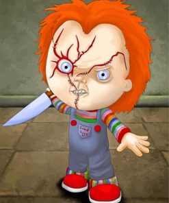 Chucky Illustration paint by numbers