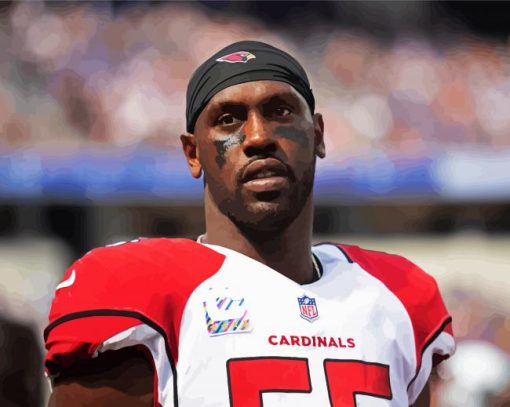 Chandler Jones Arizona Cardinals paint by number